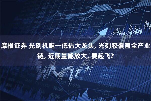 摩根证券 光刻机唯一低估大龙头, 光刻胶覆盖全产业链, 近期量能放大, 要起飞?